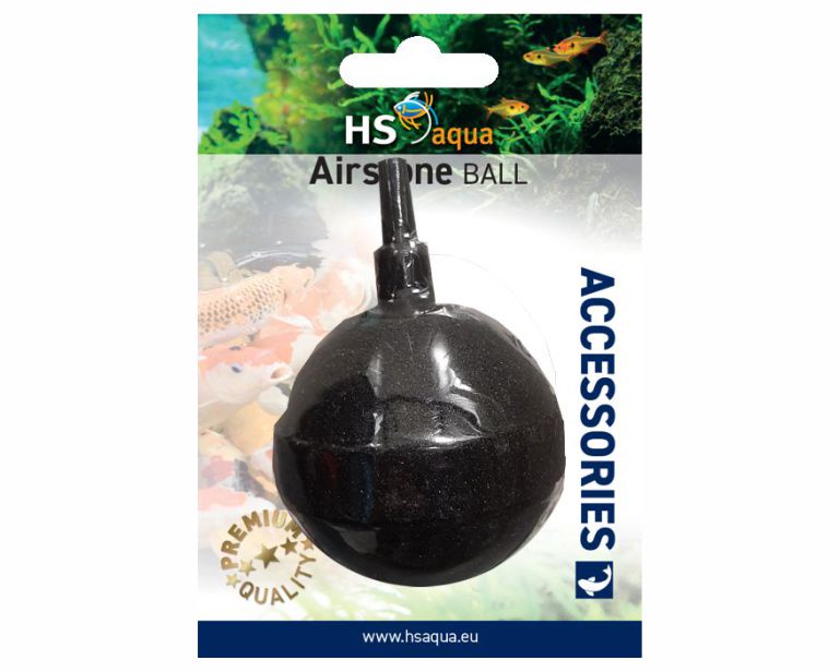 Hs Aqua Pond Airstone Bal Zwart Blister Ø 50 MM