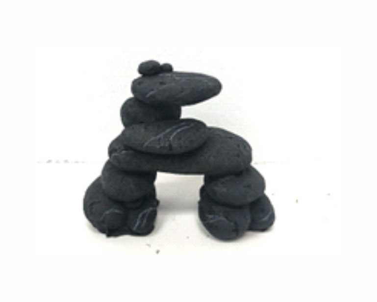 Blue Belle Pacific Pebble Mountain Black S 10.5 X 6 8.5 CM