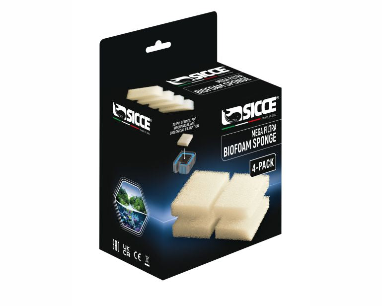 Sicce Mega Filtra Biofoam Patroon 4 St.