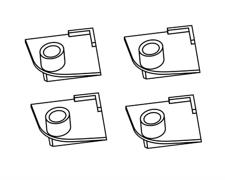 Sicce Mega Filtra Rubber Voetjes 4 St.