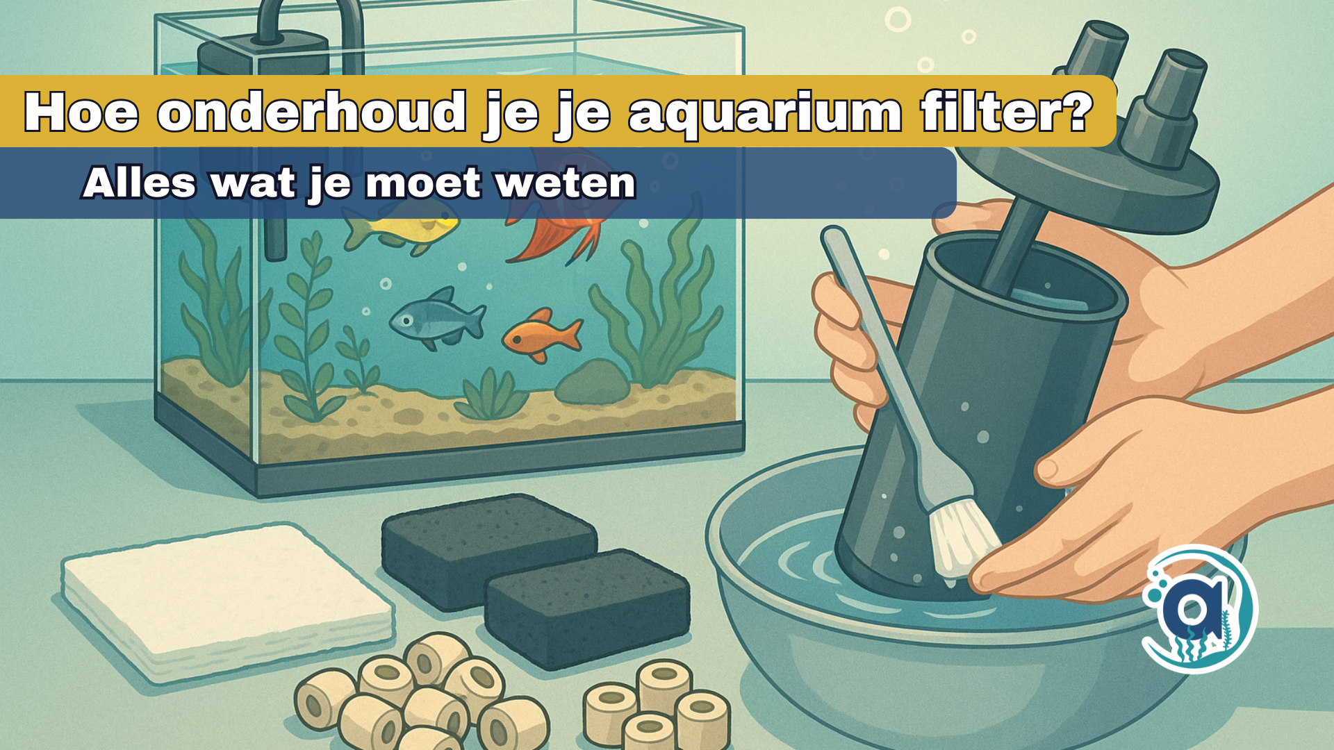 Hoe onderhoud je je aquarium filter?