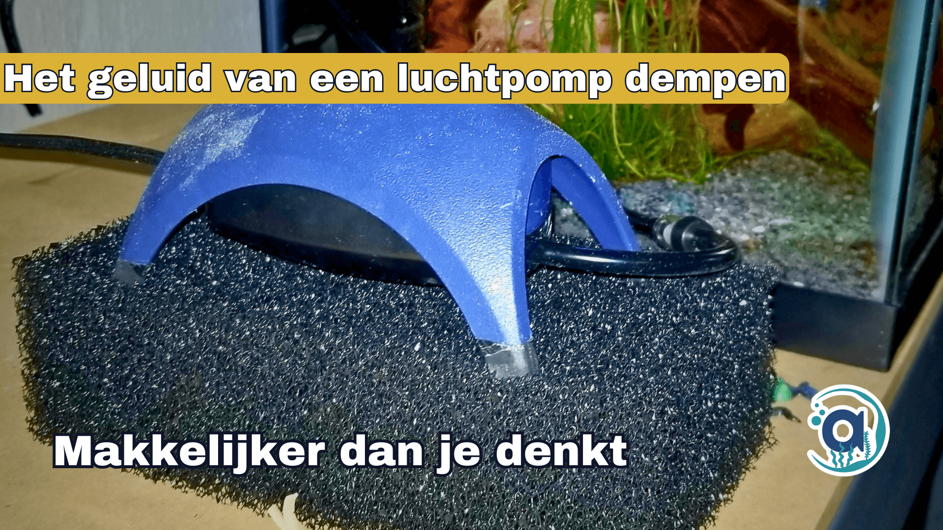 Geluid dempen luchtpomp