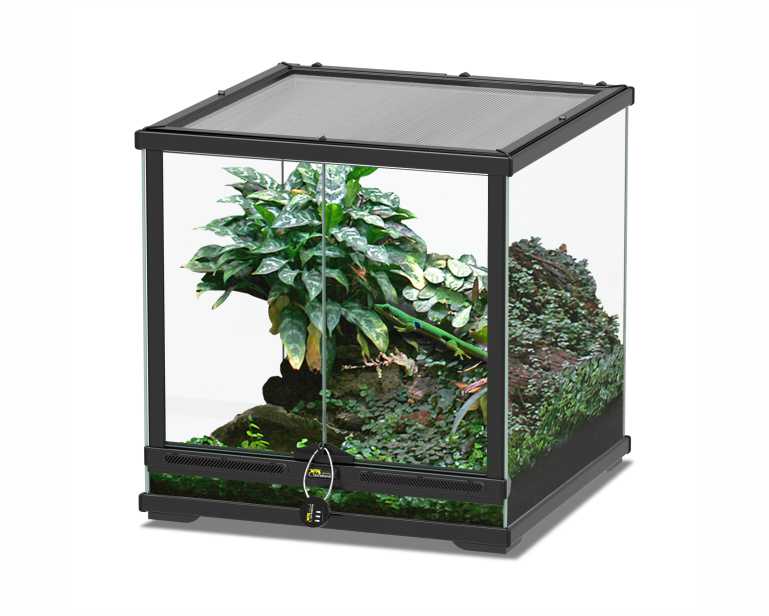 Aquatlantis Smart Line Terrarium Zwart 45X45X45 CM