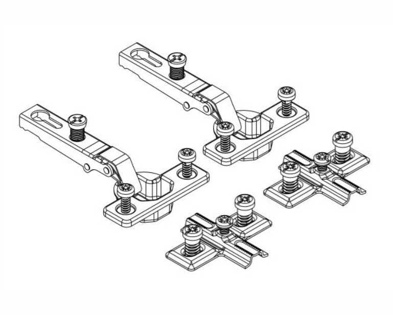Juwel Scharnierenset A Tbv Sbx Alle Rio, Lido,Vision Buitendeur