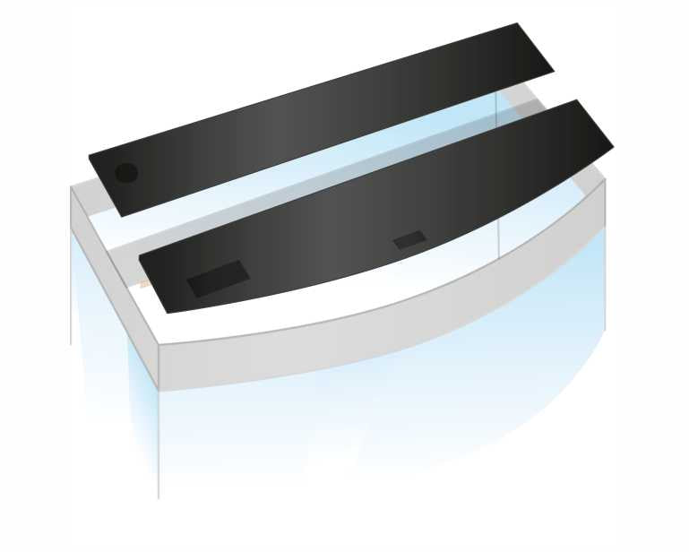 Juwel Kleppenset Zwart Voor Vision 450 Ii (2-Delig)