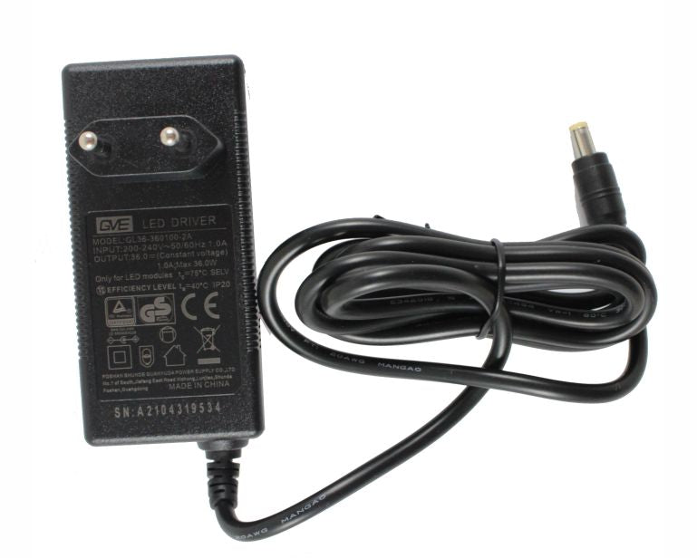 Chihiros Trafo 36V 1A (Universal 550, Aii301 Max, A2 301, Wrgb2+Pro 30, Slim 30/45, LED Backlight)