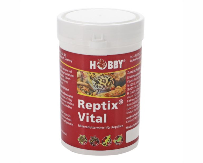 Hobby Terrano Reptix Vital Vitamine Poeder Voor Vleeseeters En Alleseeters 120 G