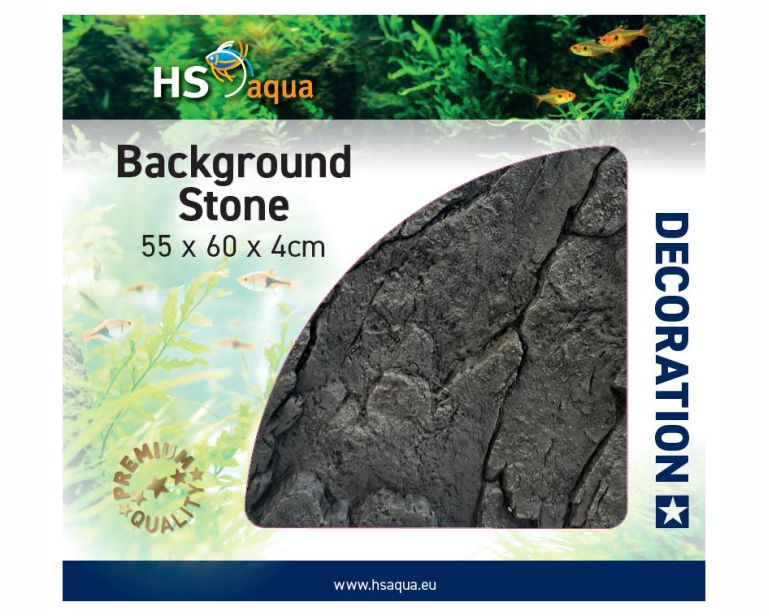 Hs Aqua Background Stone Anthracite 55X60X4 CM
