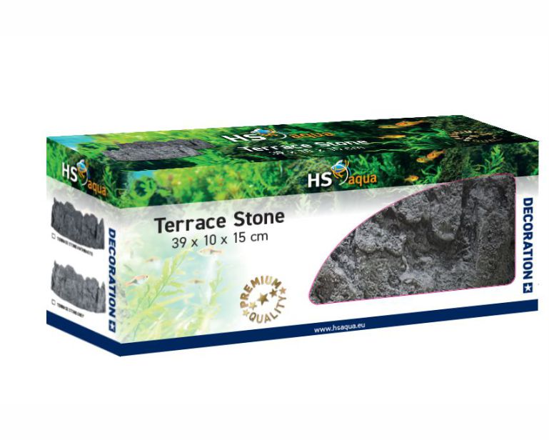 Hs Aqua Terrace Stone Anthracite 39X10X15 CM