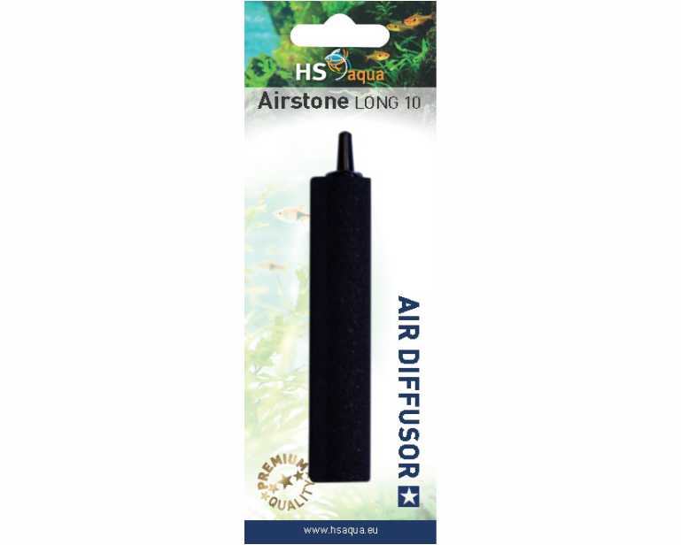 Hs Aqua Luchtsteen Lang 100 MM Zwart Blister