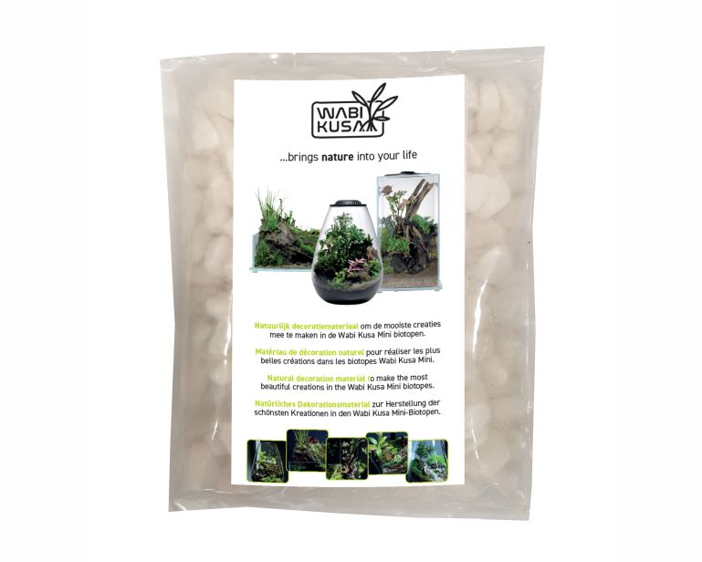 Wabi Kusa White Pebbles 1-3 CM 1 KG