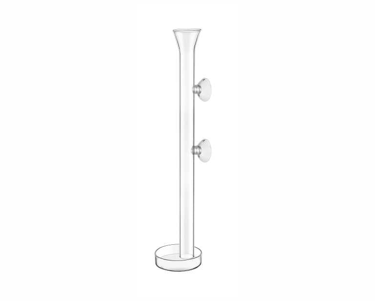 Hs Aqua Glazen Voederplaat + Voederbuis 25 CM
