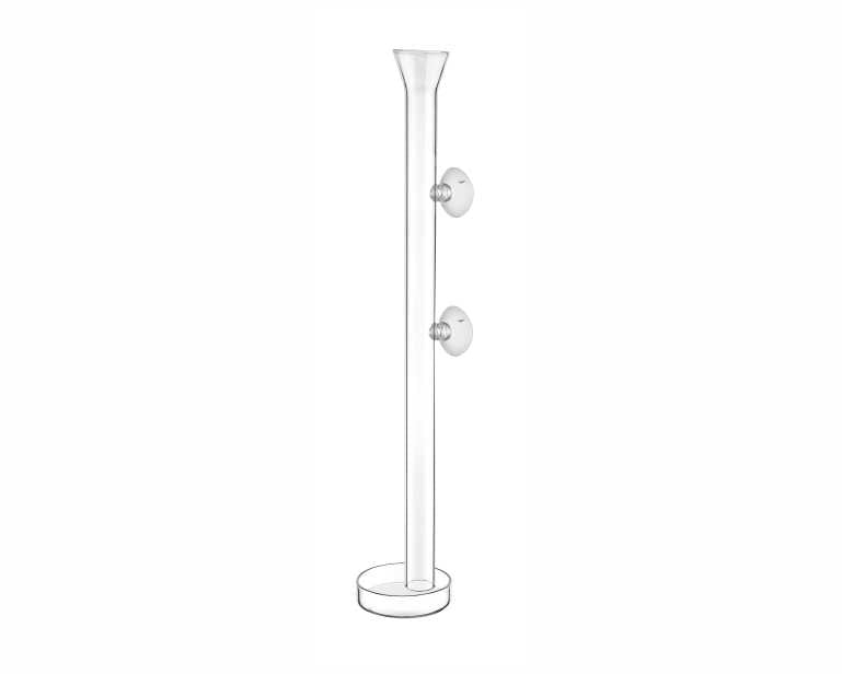 Hs Aqua Glazen Voederplaat + Voederbuis 30 CM