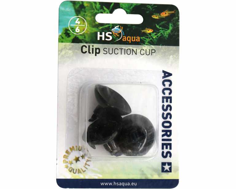 Hs Aqua Clipzuiger 4-6 MM 3 St. Zwart