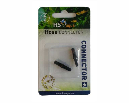 Hs Aqua Koppelstuk 4-6 MM 2 St. Zwart