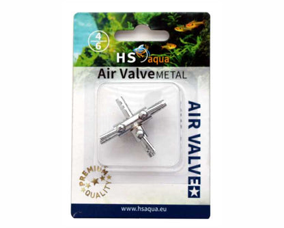 Hs Aqua 3-Weg Luchtkraan Metaal 4-6 MM
