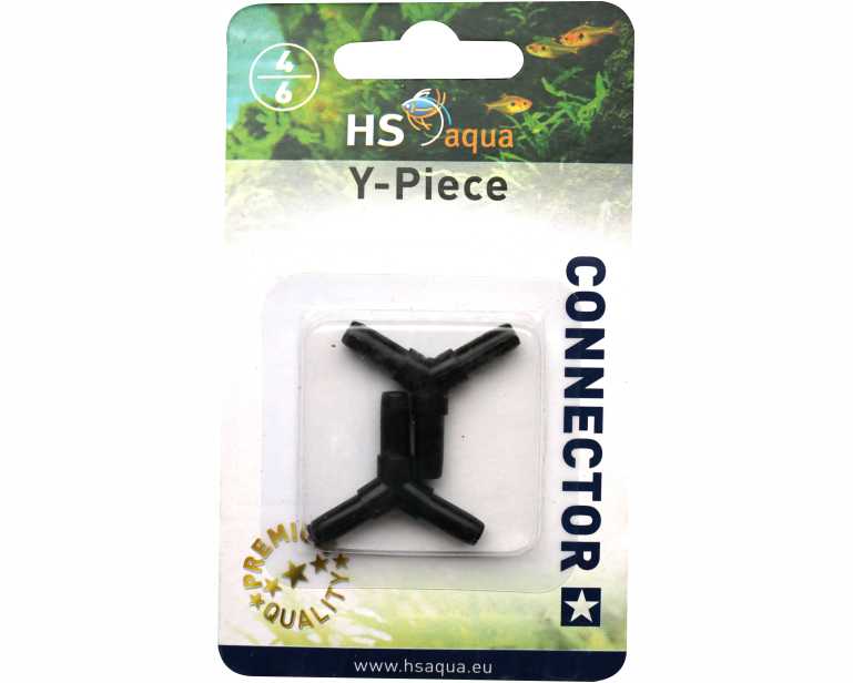 Hs Aqua Y-Stuk 4-6 MM 2 St. Zwart