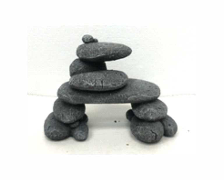 Blue Belle Pacific Pebble Mountain Grey M 15 X 8 X 10 CM