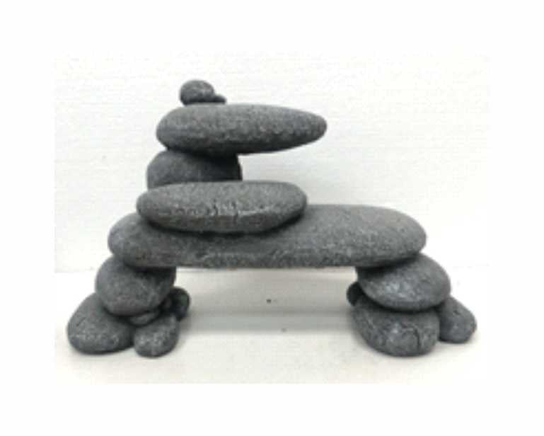 Blue Belle Pacific Pebble Mountain Grey L 27 X 12.5 X 17 CM