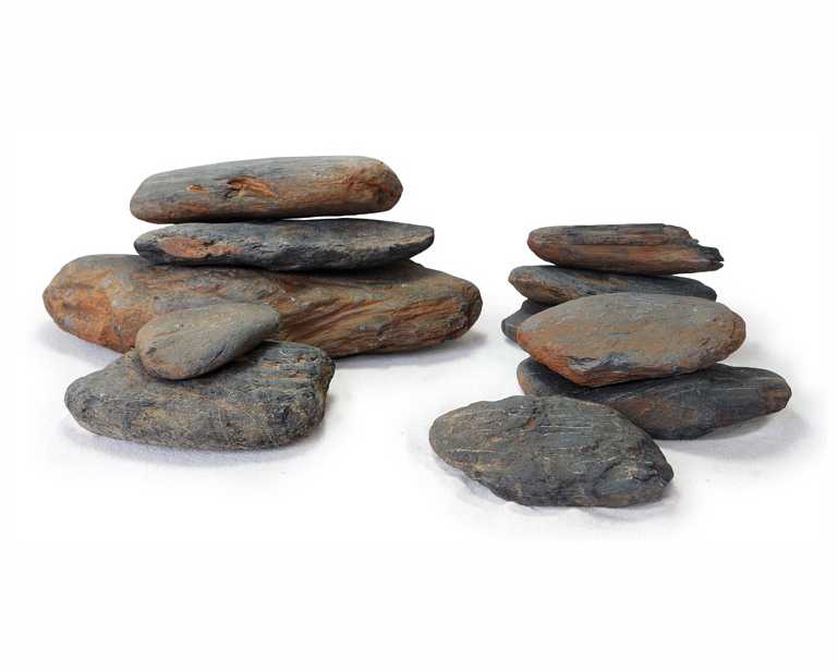 Hs Aqua Dark Pebble Rock S (20 St) Ca. 0.5-2 KG