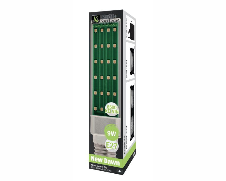 As Reptile New Dawn LED 9 W Horizontal Position E27