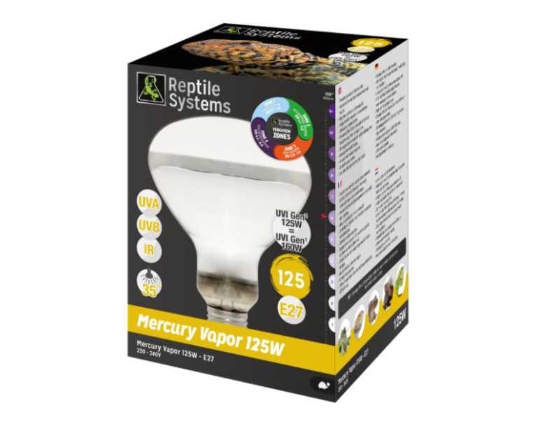 As Reptile Mercury Vapor UV 125 W