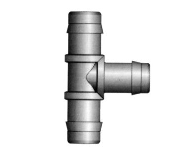 T-Stuk Zwart 16-22 MM