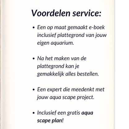 Aquarium beplantings plan op maat