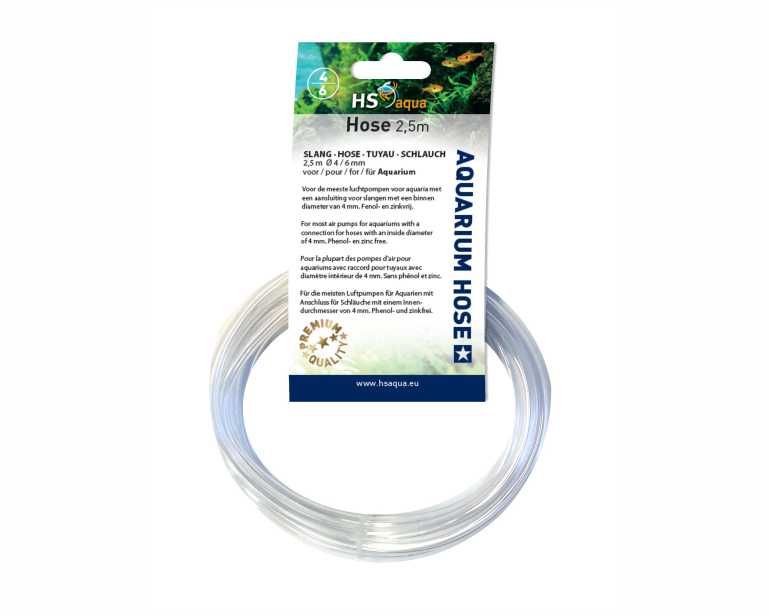 Hs Aqua Transparante Slang 4-6 MM 2.5 Mtr