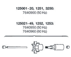 Eheim Rotor 50 Hz Met As Voor 125001-20/1251/3250/3450/3451
