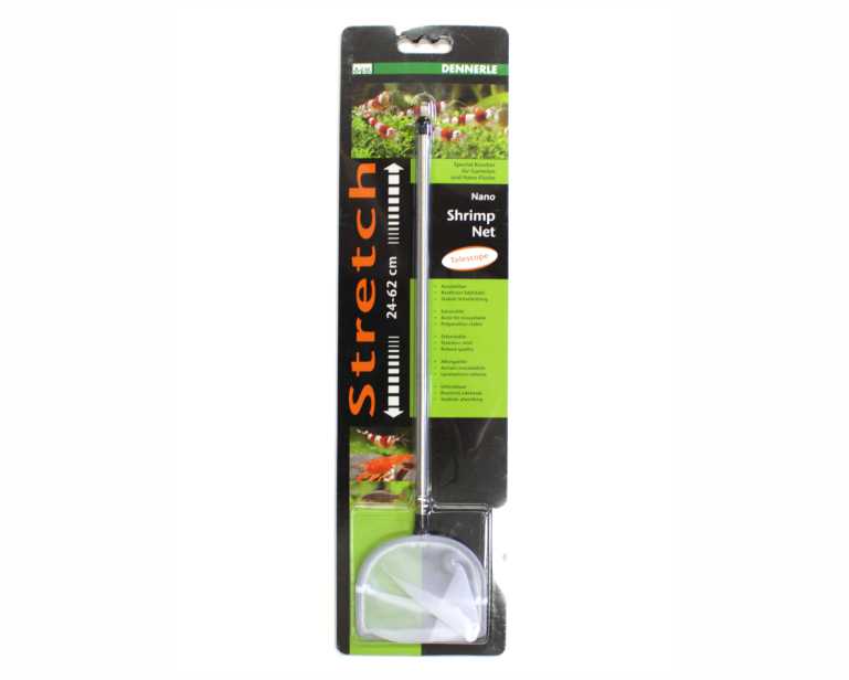 Dennerle Nano Shrimp Net, Gebogen, Groot, Wit 8 CM