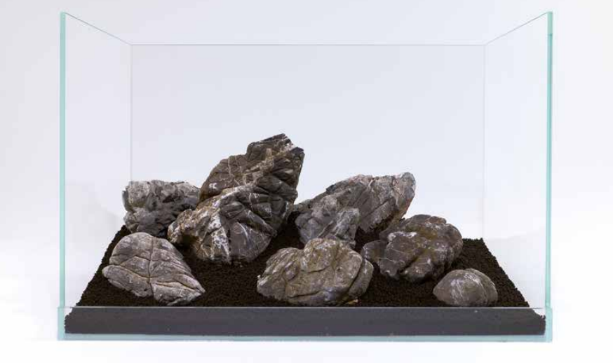Grey mountain stone
