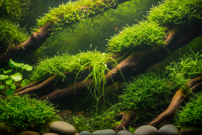 sfeerfoto over het aquariummos voordeelpakket veel java en zeldzaam mos voor weinig 